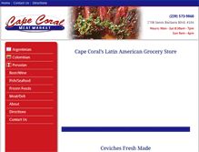 Tablet Screenshot of capecoralmeatmarket.com